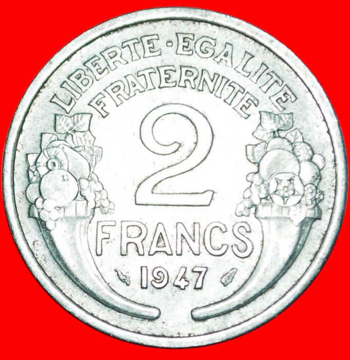  * FÜLLHÖHLE: FRANKREICH ★ 2 FRANC 1947! OHNE VORBEHALT   