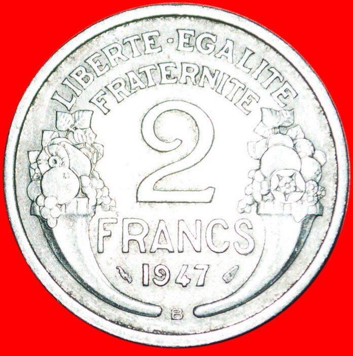  * FÜLLHÖHLE: FRANKREICH ★ 2 FRANC 1947B! OHNE VORBEHALT   