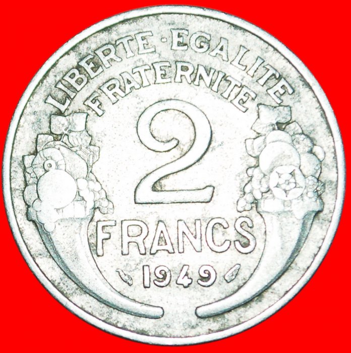  * FÜLLHÖHLE: FRANKREICH ★ 2 FRANC 1949! OHNE VORBEHALT   