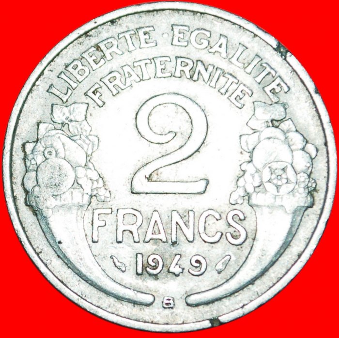  * FÜLLHÖHLE: FRANKREICH ★ 2 FRANC 1949B! OHNE VORBEHALT   