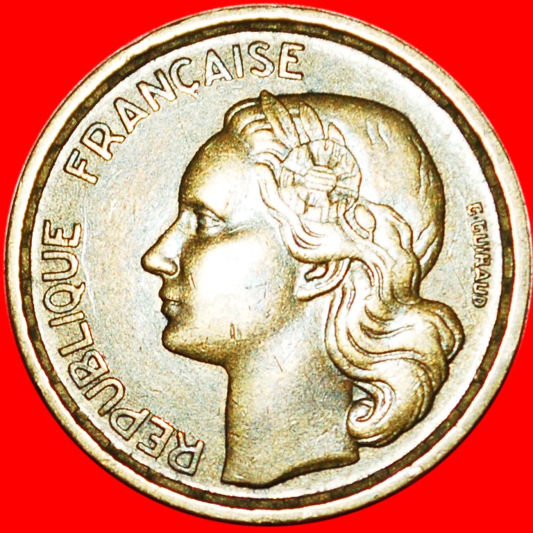  * COCK (1950-1959): FRANCE ★ 10 FRANCS 1955 LOW START★NO RESERVE!   