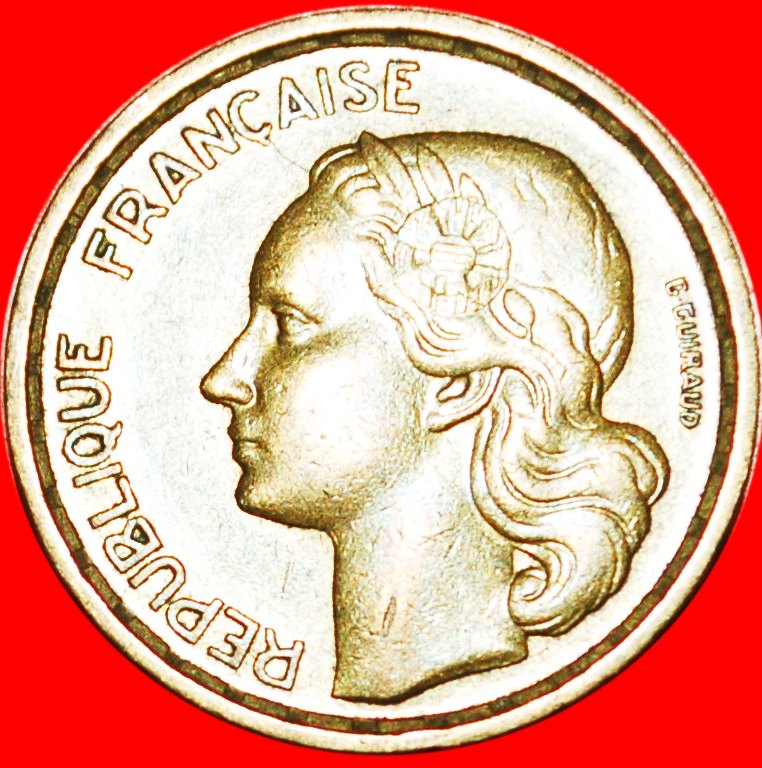  * HAHN (1950-1959): FRANKREICH★ 10 FRANC 1957! OHNE VORBEHALT   