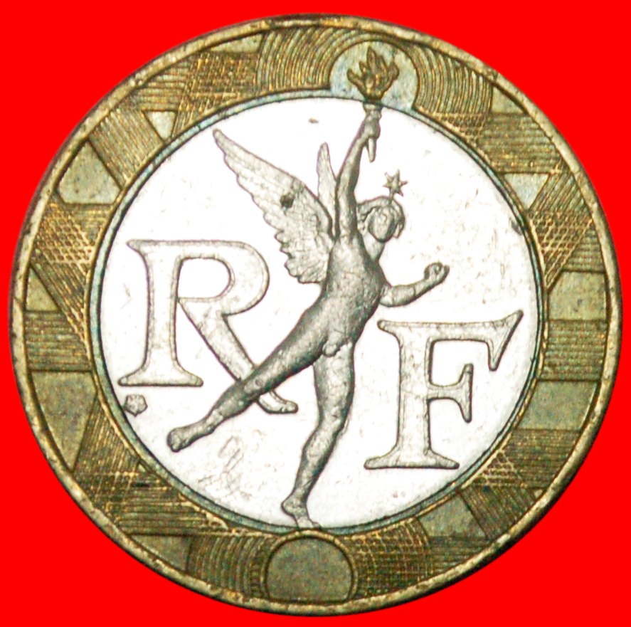  * NUDE SPIRIT OF FREEDOM: FRANCE ★10 FRANCS 1988! LOW START★NO RESERVE!   