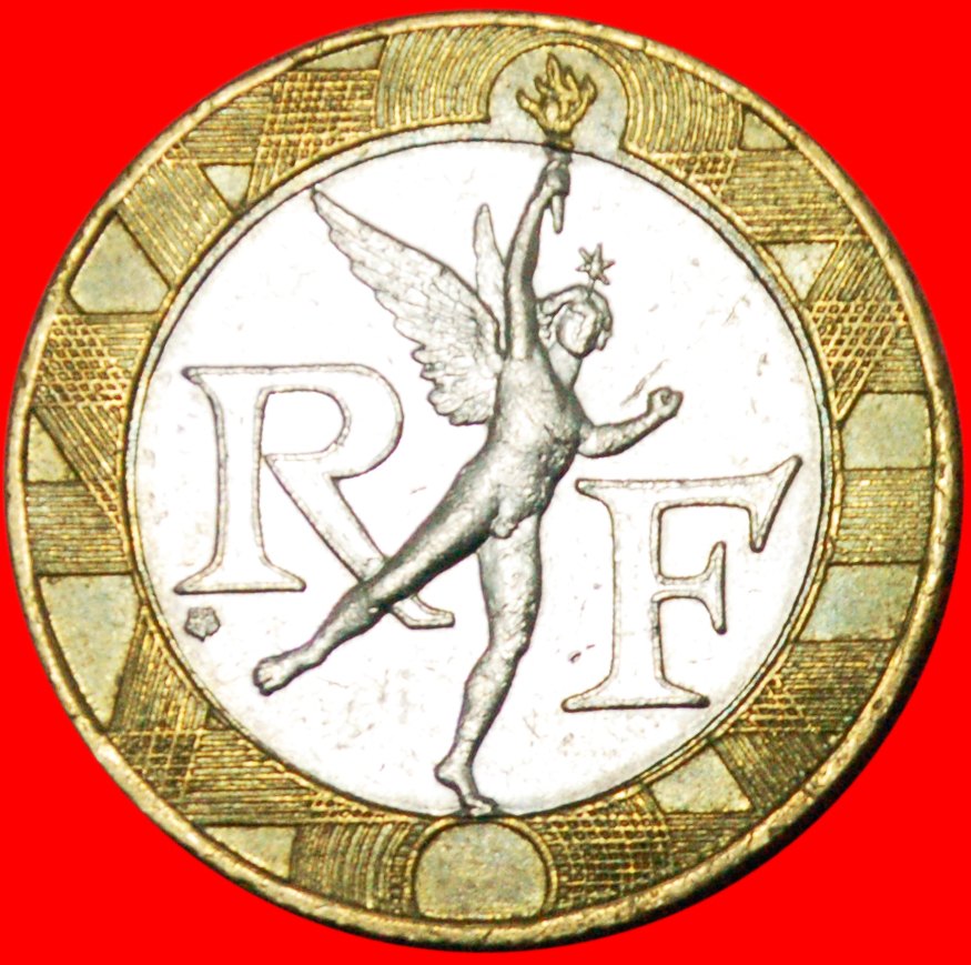  * NUDE SPIRIT OF FREEDOM: FRANCE ★10 FRANCS 1990! LOW START★NO RESERVE!   