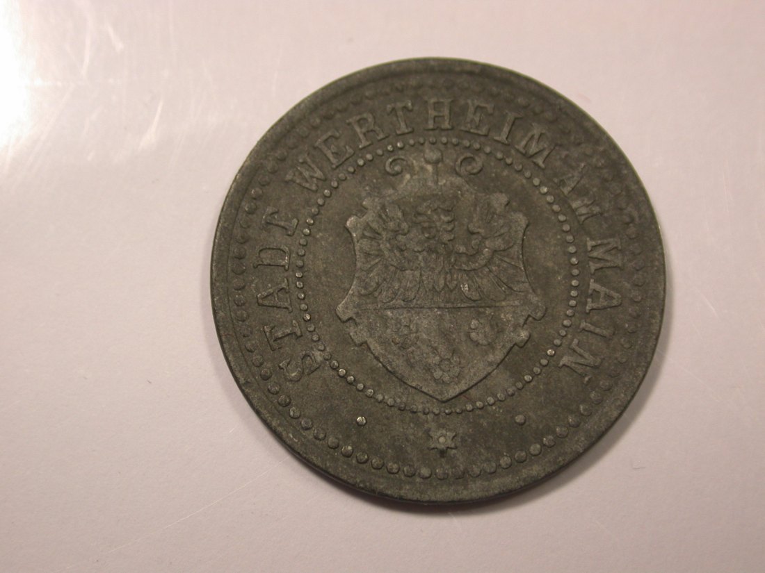 G16 Notgeld Wiesbaden 10 Pfennig 1917 Eisen in ss+ Originalbilder
