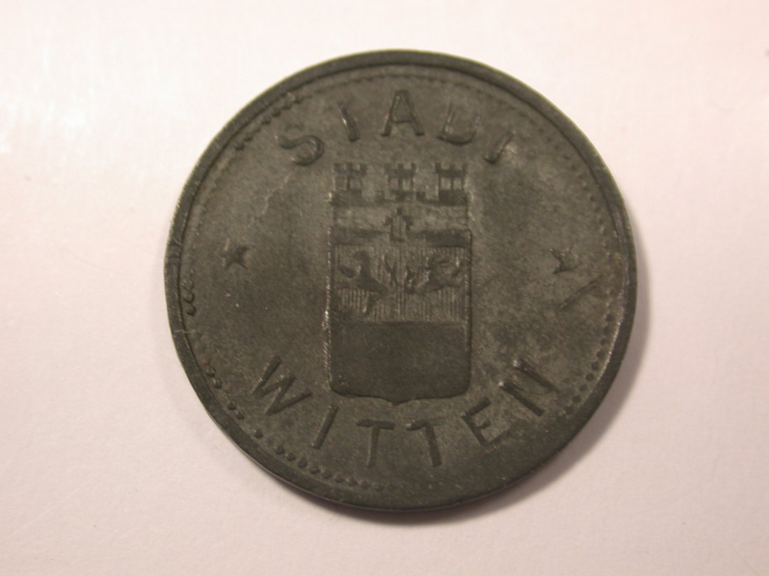 G16 Notgeld Witten 5 Pfennig 1917 Zink f.vz Originalbilder