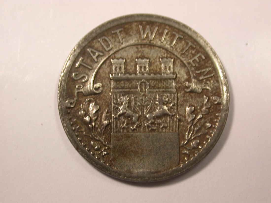 G16 Notgeld Witten 10 Pfennig Eisen 1919 in ss+ Originalbilder