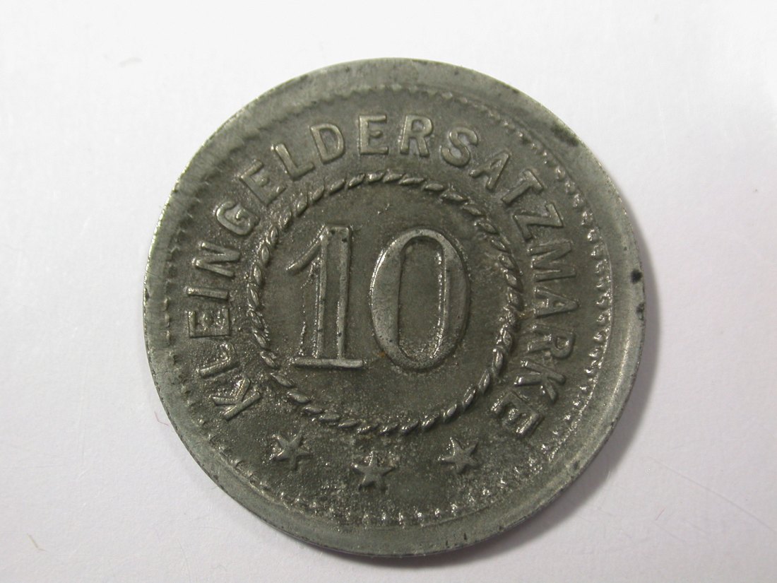  G16 Notgeld  Ziegenhals (Schlesien) 10 Pfennig o.J. in vz-st   Originalbilder   