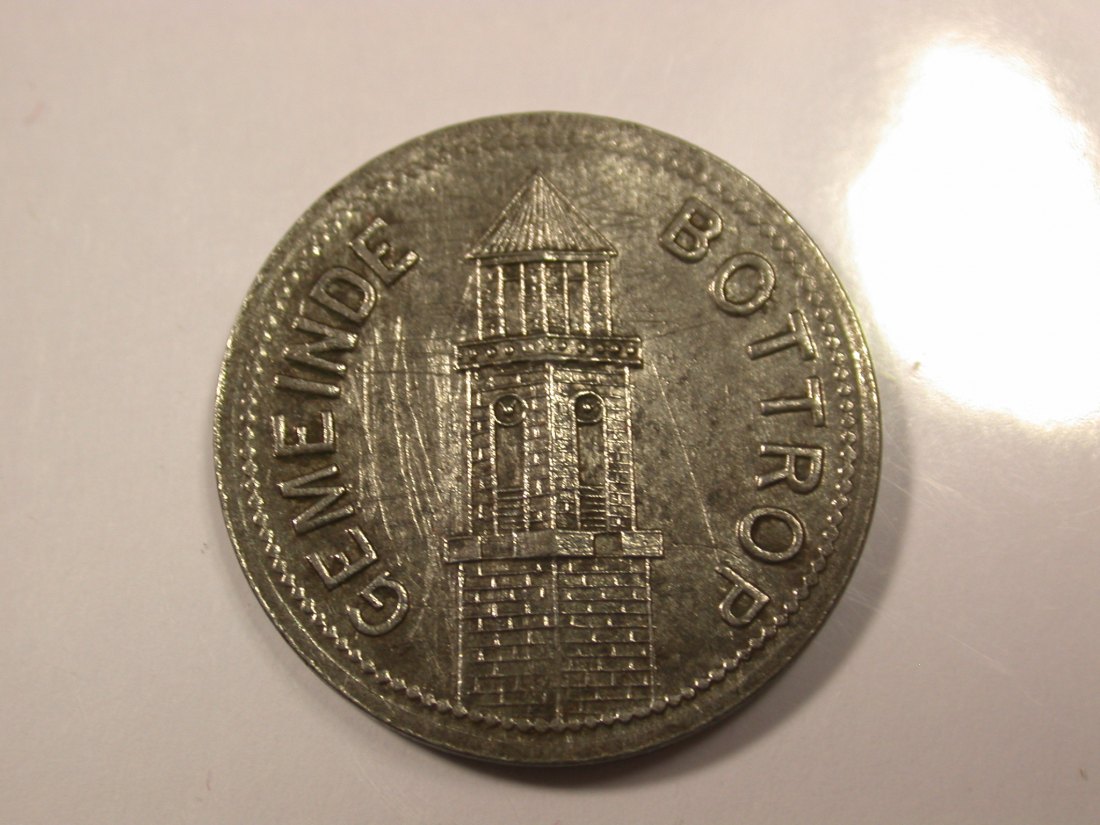 G16 Notgeld Bottrop 10 Pfennig Eisen 1917 in vz/vz-st Originalbilder