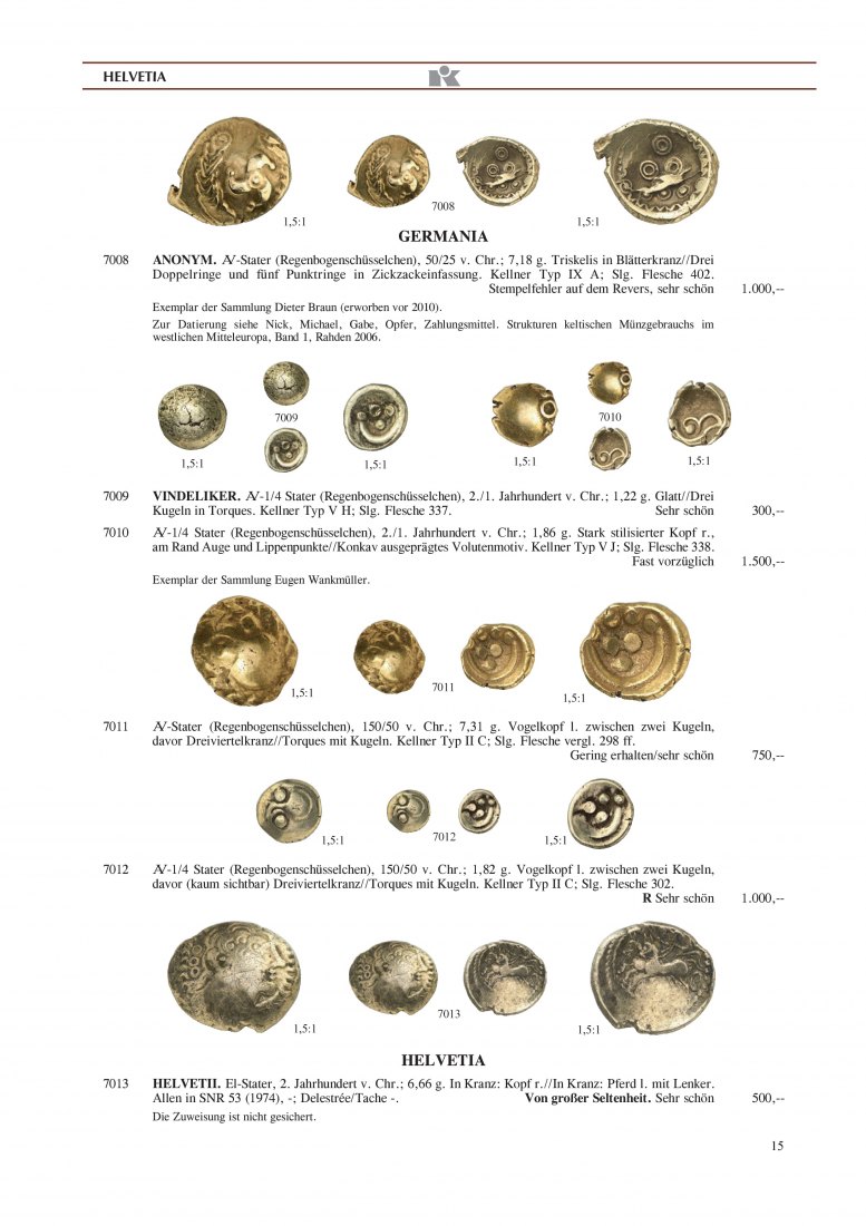  Künker (Osnabrück) 243 (2013) Münzen aus der Antiken Welt - Kelten ,Griechen ,Römer ,Byzanz   