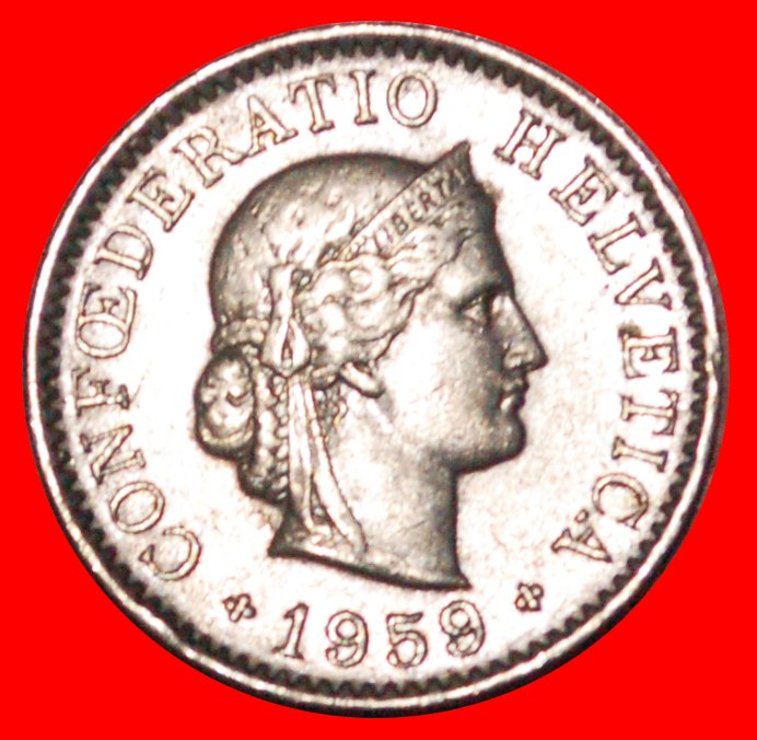* 2 VERKAUFT ~ FREIHEIT (1879-2022): SCHWEIZ ★ 5 RAPPEN 1959B! STEMPEL 1+B! OHNE VORBEHALT!