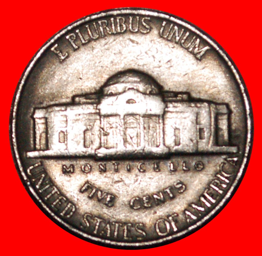  * MONTICELLO (1938-2003): USA ★ 5 CENT 1956! JEFFERSON (1801-1809) ★OHNE VORBEHALT!   