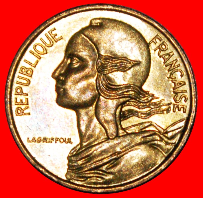  * MARIANNE (1966-2001): FRANKREICH ★ 5 CENTIMES 1987 uSTG STEMPELGLANZ!★OHNE VORBEHALT!   