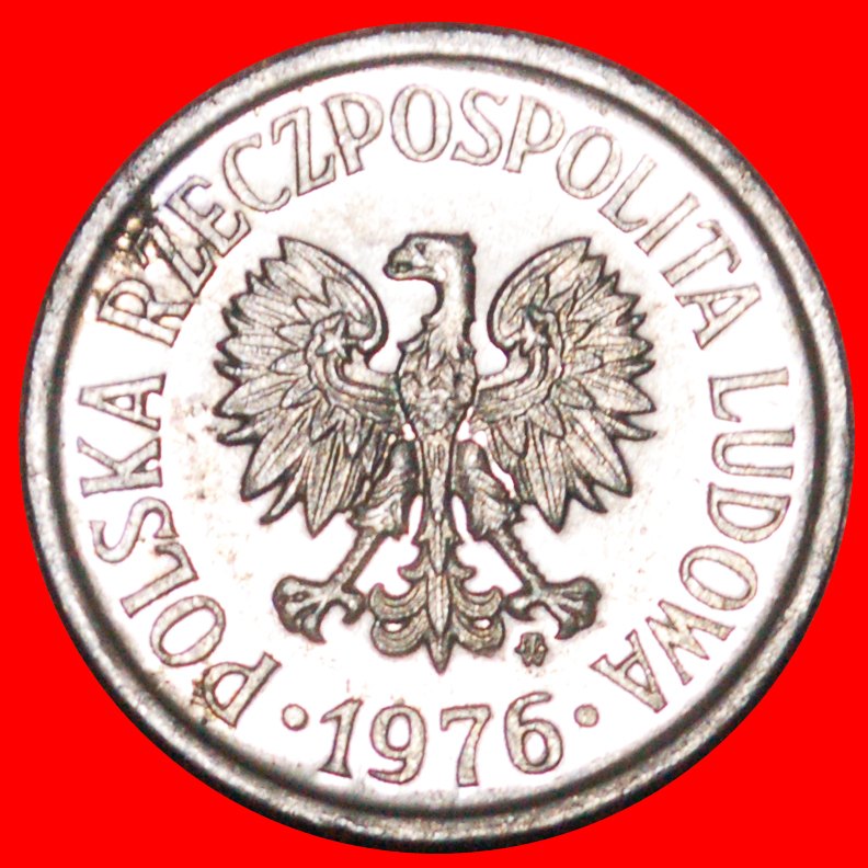  * SOCIALIST STARS ON EAGLE (1957-1985): POLAND ★ 20 GROSZES 1976 DIE I.1! LOW START★ NO RESERVE!   