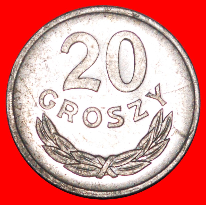  * SOCIALIST STARS ON EAGLE (1957-1985): POLAND ★ 20 GROSZES 1976 DIE I.1! LOW START★ NO RESERVE!   