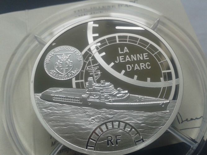  50 euro 2012 PP Frankreich La Jeane d'arc Schiffserie 5 Unzen Silber   