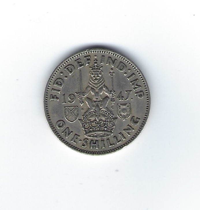  Großbritannien 1 Shilling 1947 schottischer Löwe   