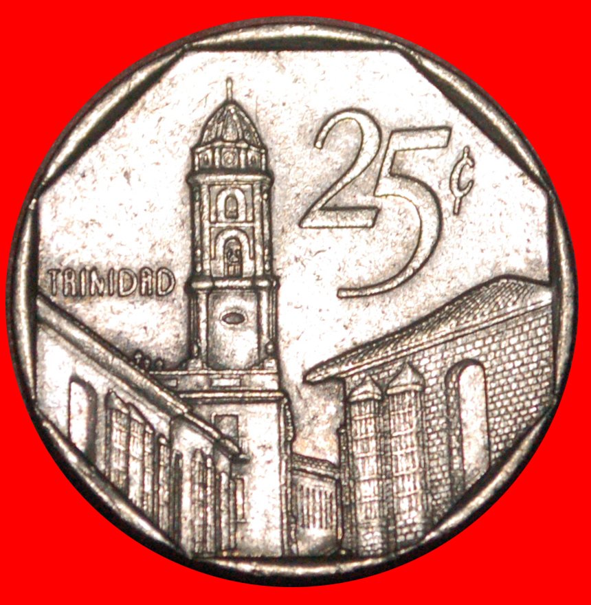  * CANADA: CUBA ★ 25 CENTAVOS 1994 TRINIDAD MEDAL alignment ↑↑ CONVERTIBLE PESO★LOW START ★NO RESERVE   