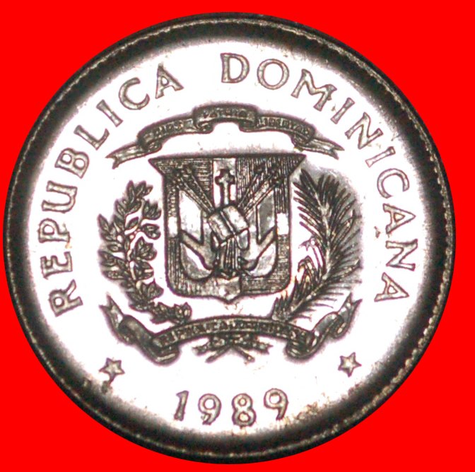  * CANADA: DOMINICAN REPUBLIC ★ 10 CENTAVOS 1989 MINT LUSTRE! ★LOW START ★NO RESERVE   