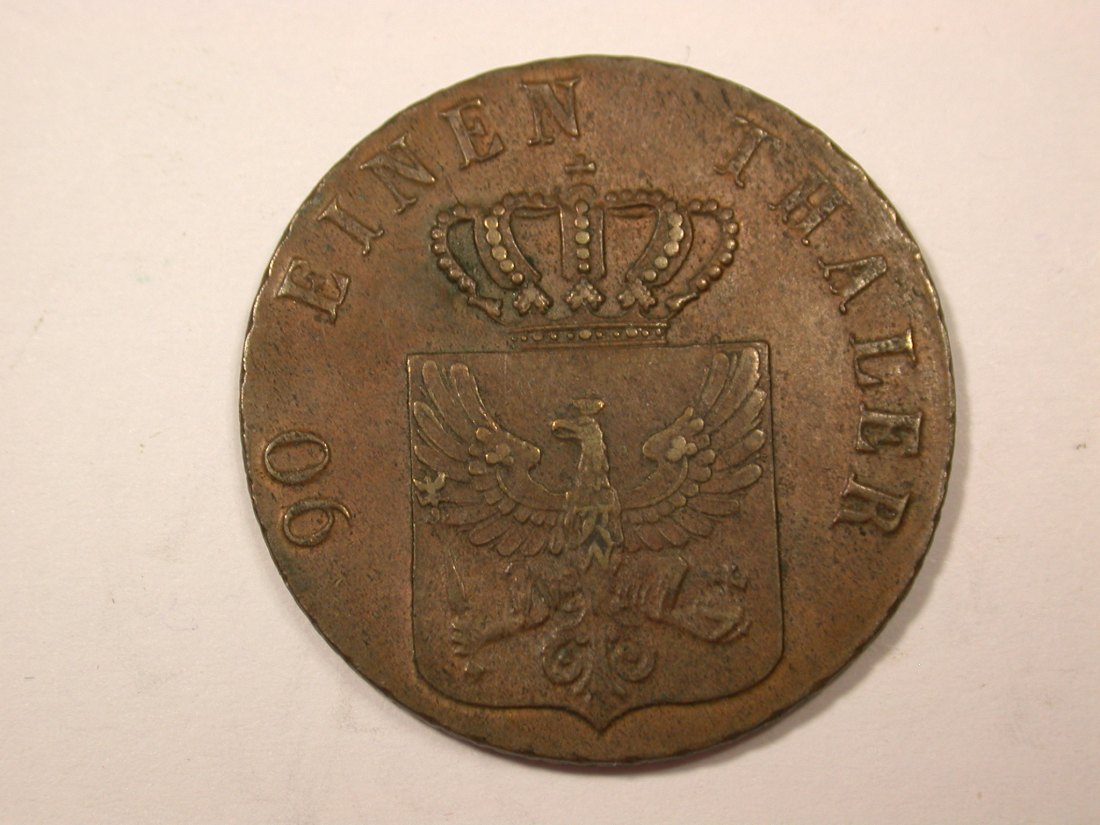  G18  Preussen  4 Pfennig 1834 D in vz-st  sehr selten !!!  Originalbilder   
