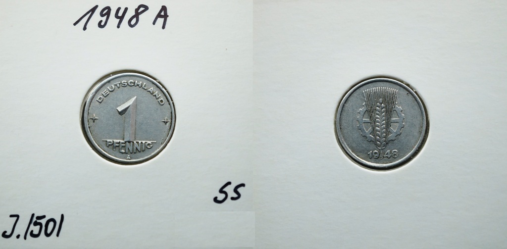  DDR 1 Pfennig 1948 A   