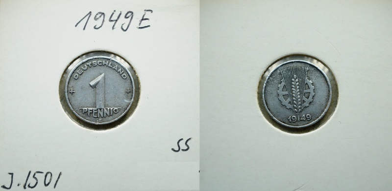  DDR 1 Pfennig 1949 E   