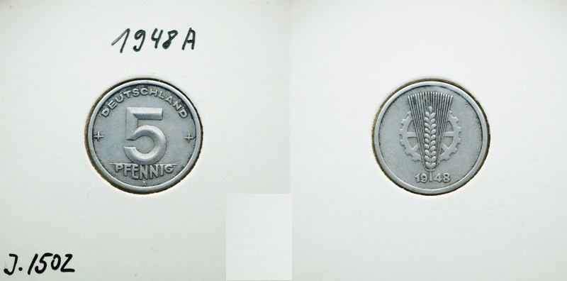  DDR 5 Pfennig 1948 A   
