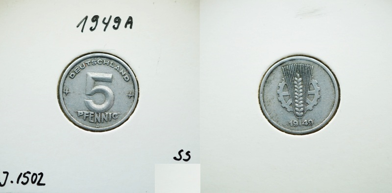  DDR 5 Pfennig 1949 A   
