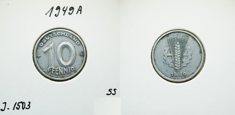  DDR 10 Pfennig 1949 A   