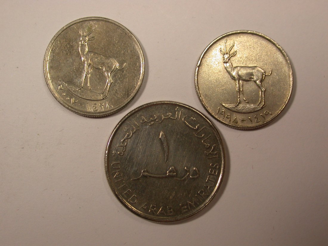  G19  V.A.E  3 Münzen in ss-vz  Originalbilder   