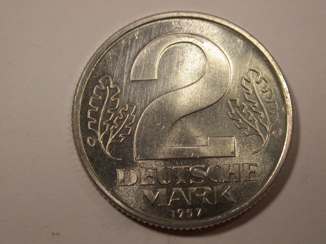 G19 DDR 2 Mark 1957 in f.st/st Originalbilder