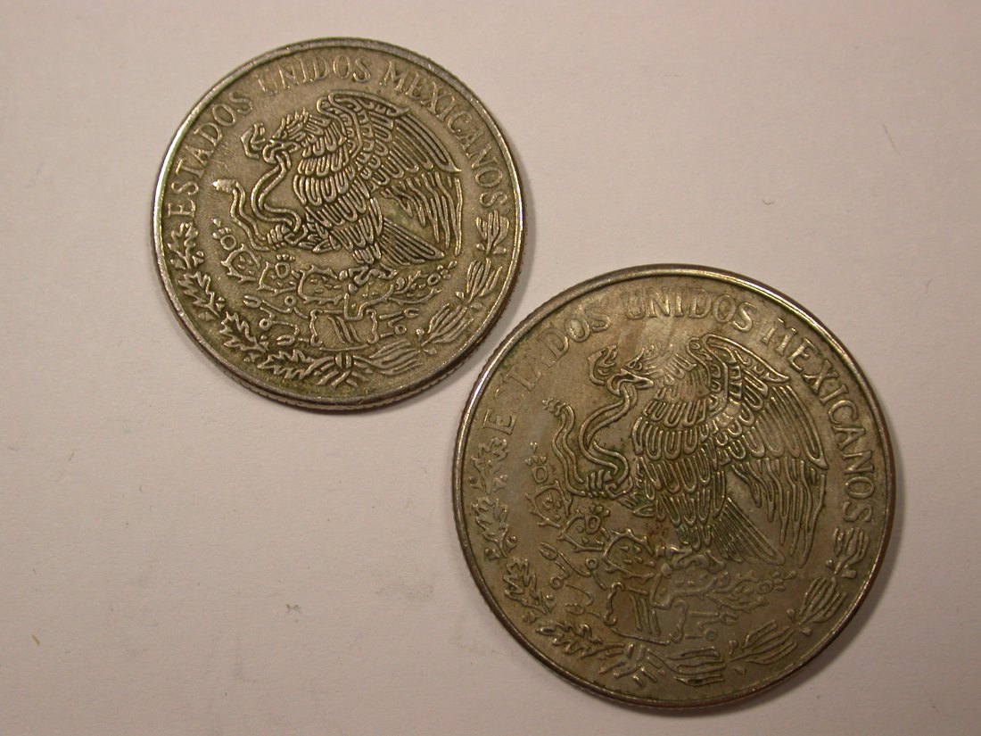  G19  Mexico  2 Münzen 1970 und 1978 in ss/ss-vz   Originalbilder   