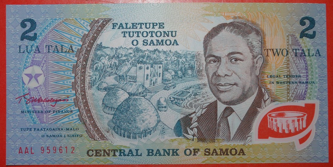 * AUSTRALIA★ SAMOA★ 2 TALA (1990)! POLYMER UNC CRISP! GOLDEN JUBILEE★LOW START ★ NO RESERVE!