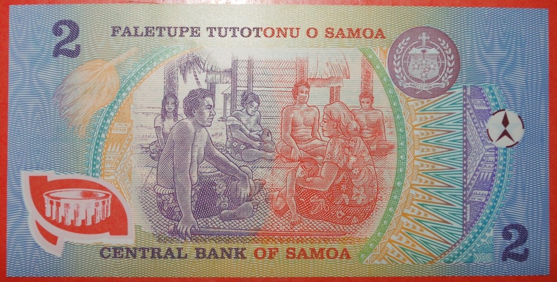  * AUSTRALIA★ SAMOA★ 2 TALA (1990)! POLYMER UNC CRISP! GOLDEN JUBILEE★LOW START ★ NO RESERVE!   