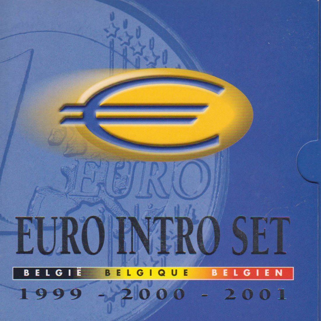  Offiz. KMS Belgien *Euro Intro Set* 1999-2001 14 Münzen nur im Intro Set nur 40.000St!   