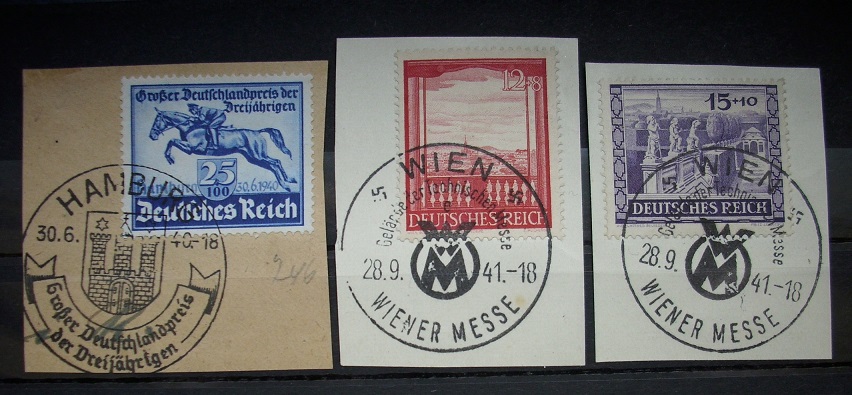  Dt.Reich 1940-1941 Mi.Nr.746,804,805 Sonderstempel  (K5)   