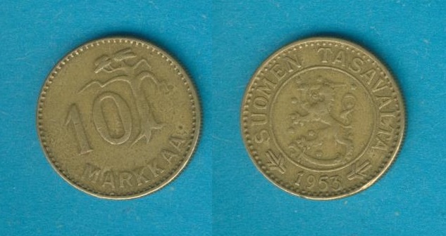  Finnland 1 Markka 1953   