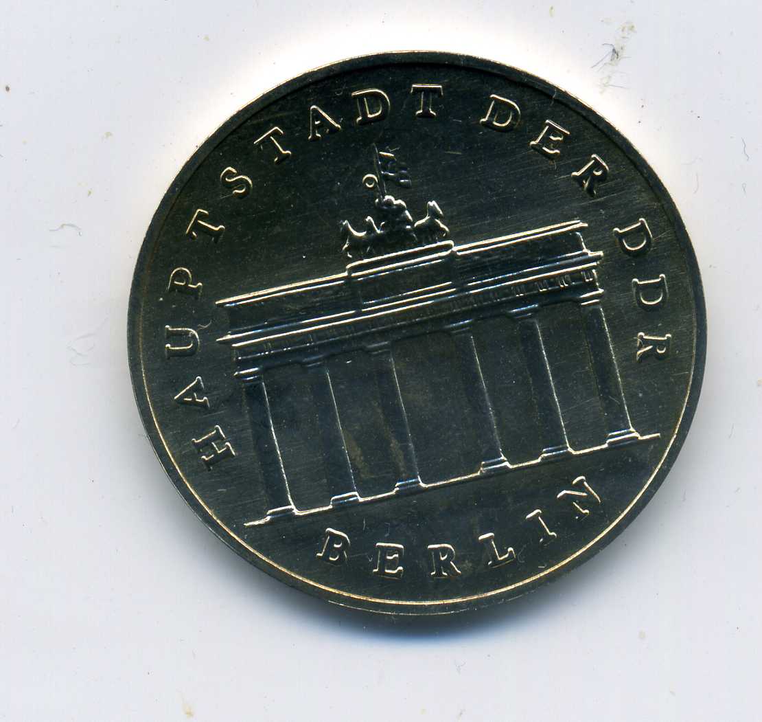  5 Mark Brandenburger Tor 1986 stempelglanz   