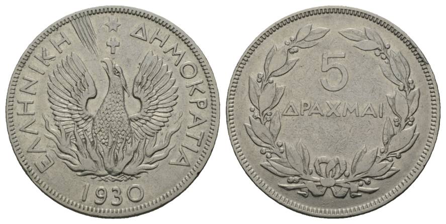  Ausland; 1 Kleinmünze 1930; 10,06 g; Ø 30 mm   
