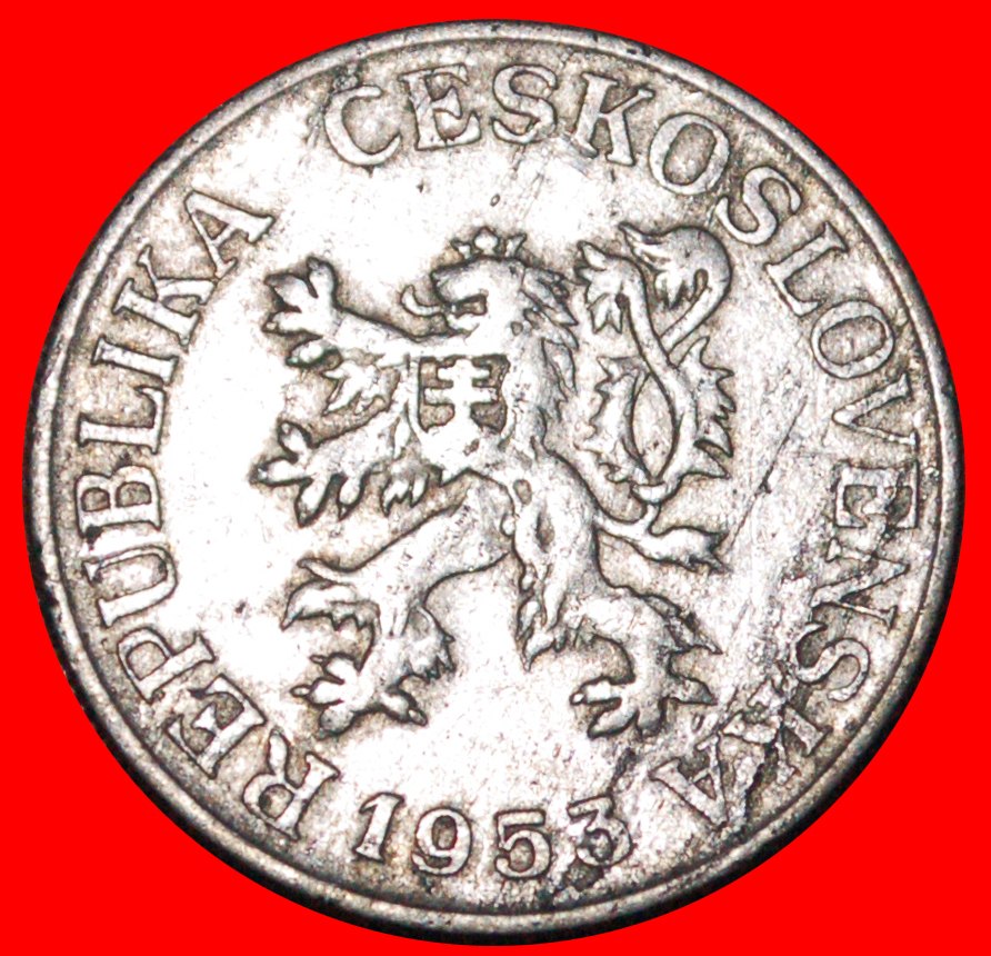  * USSR (1953-1954): CZECHOSLOVAKIA ★ 25 HELLER 1953! ★LOW START ★ NO RESERVE!   