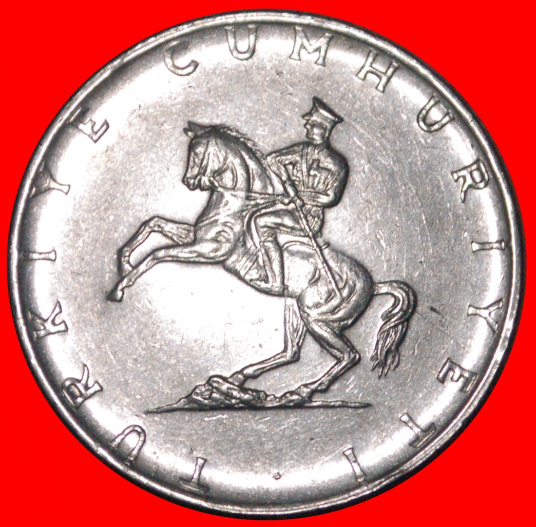 * ATATURK (1923-1938): TURKEY ★ 5 LIRAS 1975 MINT LUSTRE!★LOW START ★ NO RESERVE!