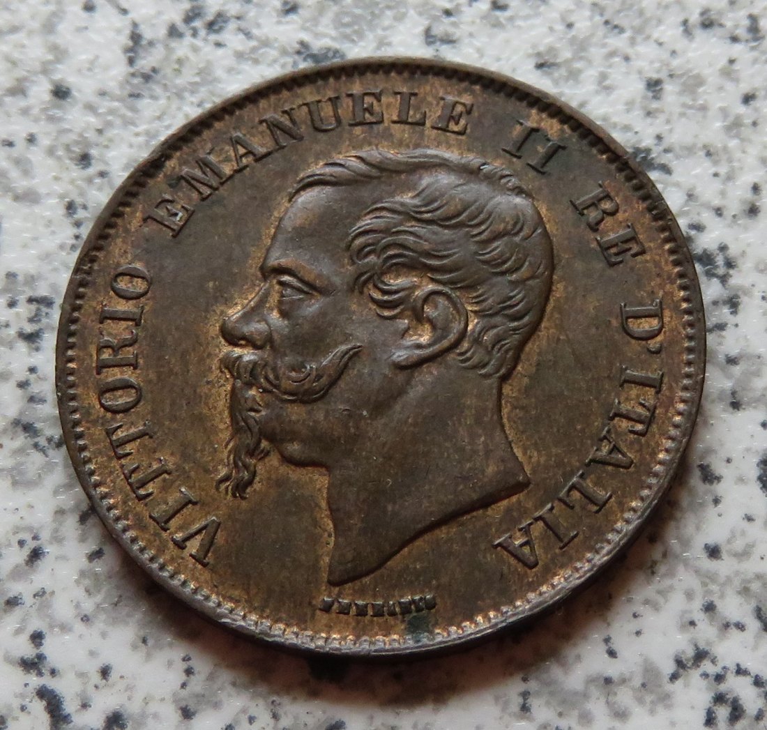  Italien 5 Centesimi 1867 M, Erhaltung   