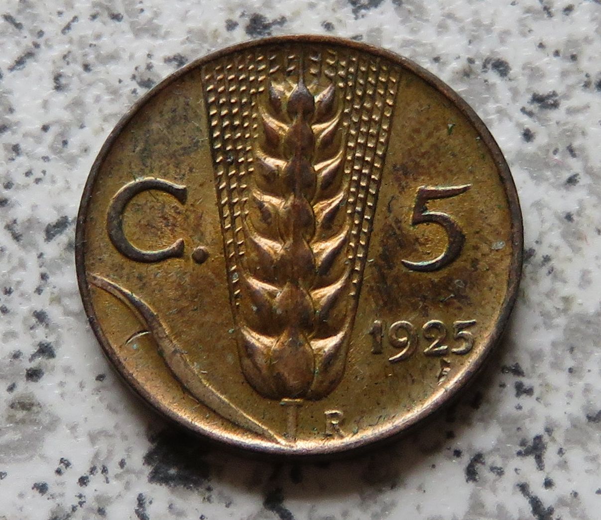  Italien 5 Centesimi 1925 R, besser   