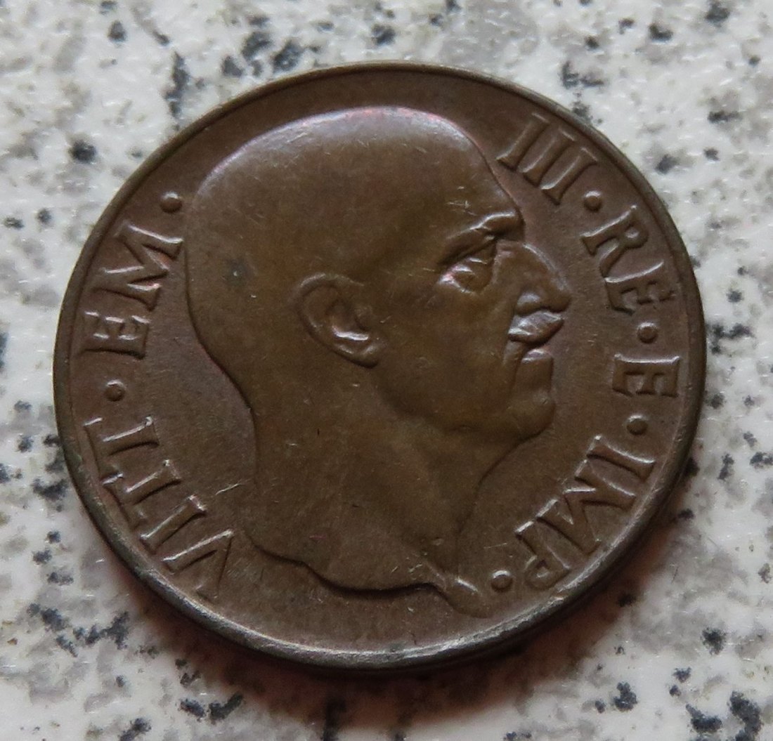  Italien 5 Centesimi 1938 R, Jahr XVI, Erhaltung   