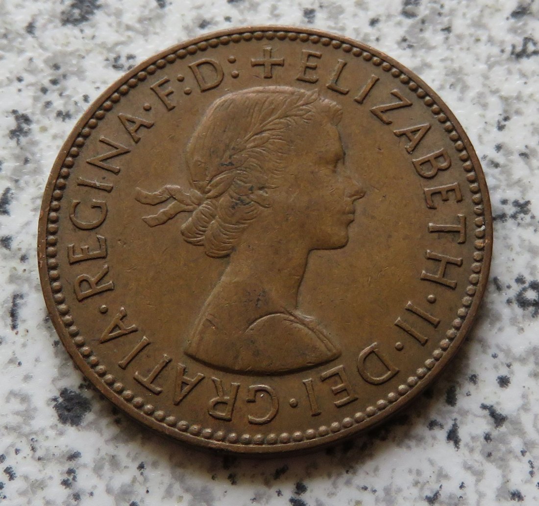  Großbritannien half Penny 1960   