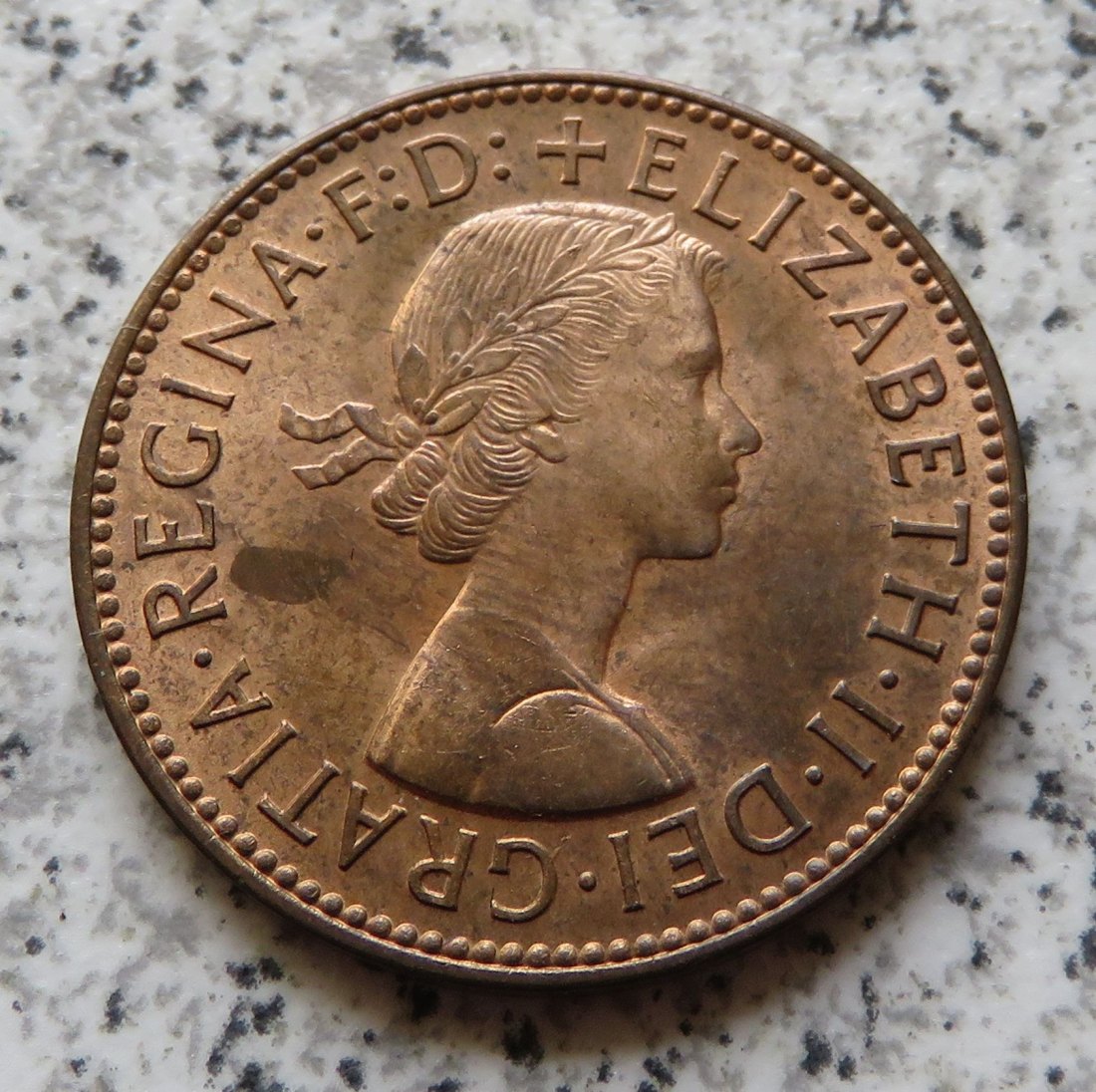  Großbritannien half Penny 1958   