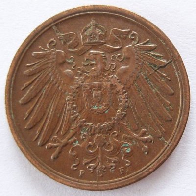  Deutsches Reich 2 Pfennig 1913 F Kupfer ss   