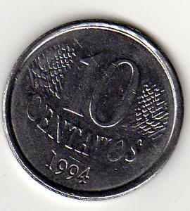  Brasilien 10 Centavos 1994   