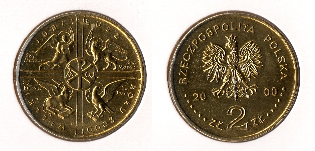  Polen 2 Zloty 2000 <i>Jub. Roku Weilki</i> **Unc./Bfr.   