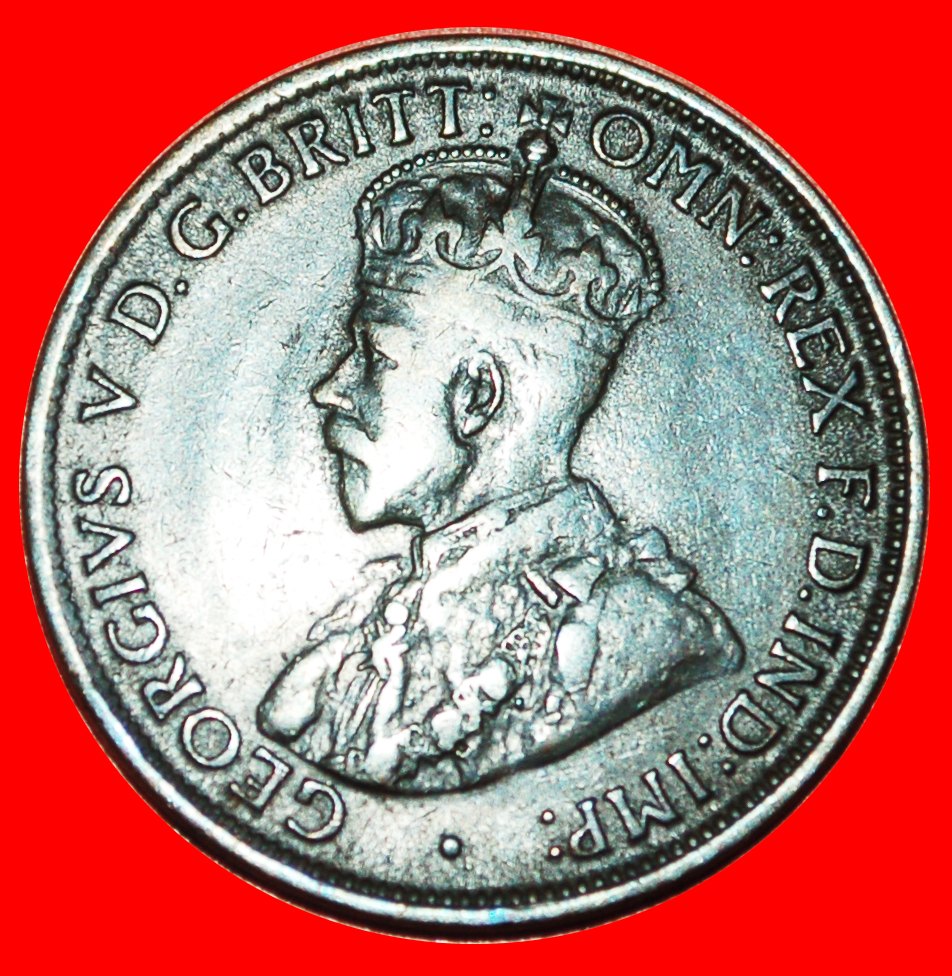  * GROSSBRITANNIEN: AUSTRALIEN ★ 1/2 PENNY 1912H! UNGEWÖHNLICH! GEORG V. (1911-1936) OHNE VORBEHALT!   